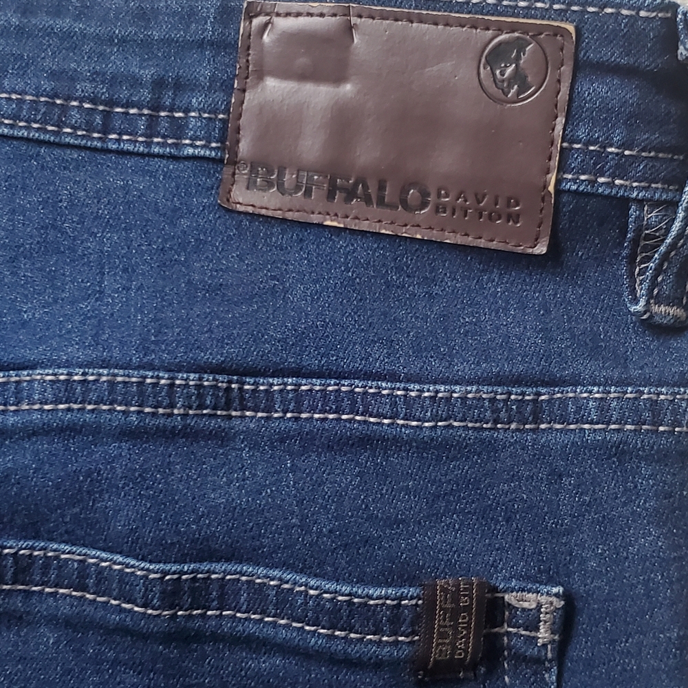 Buffalo David Bitton Jackson Dark Blue Denin Straigth Leg STRETCH Size 38x30. - Picture 9 of 14